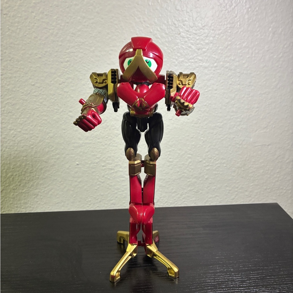 Power Rangers Ninja Storm 2002 Bandai Triple Zord Red Crimson Transformer